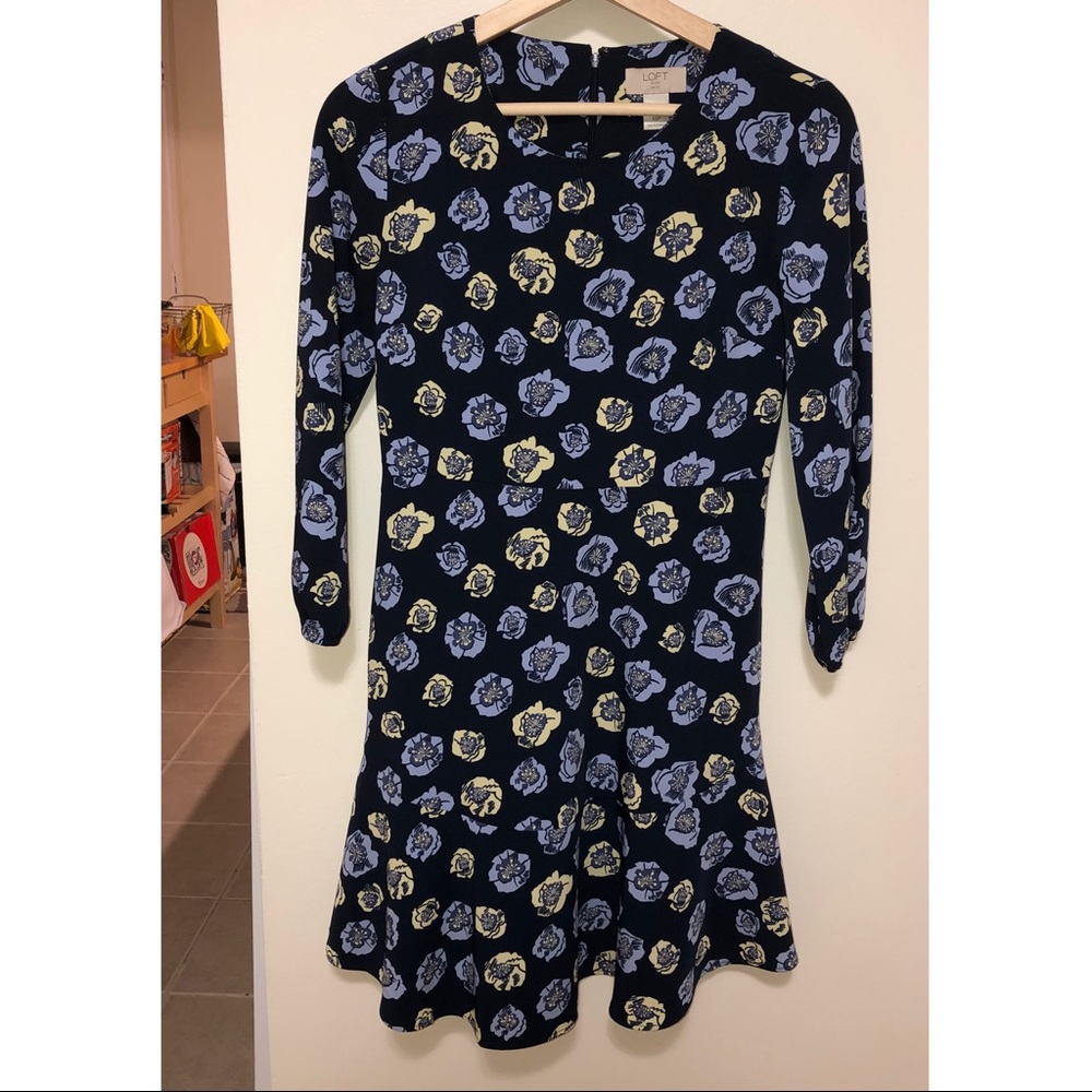 Loft Floral Dress - Picture 2 of 10